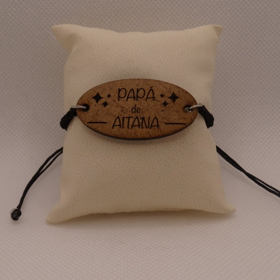 Pulsera Papá madera