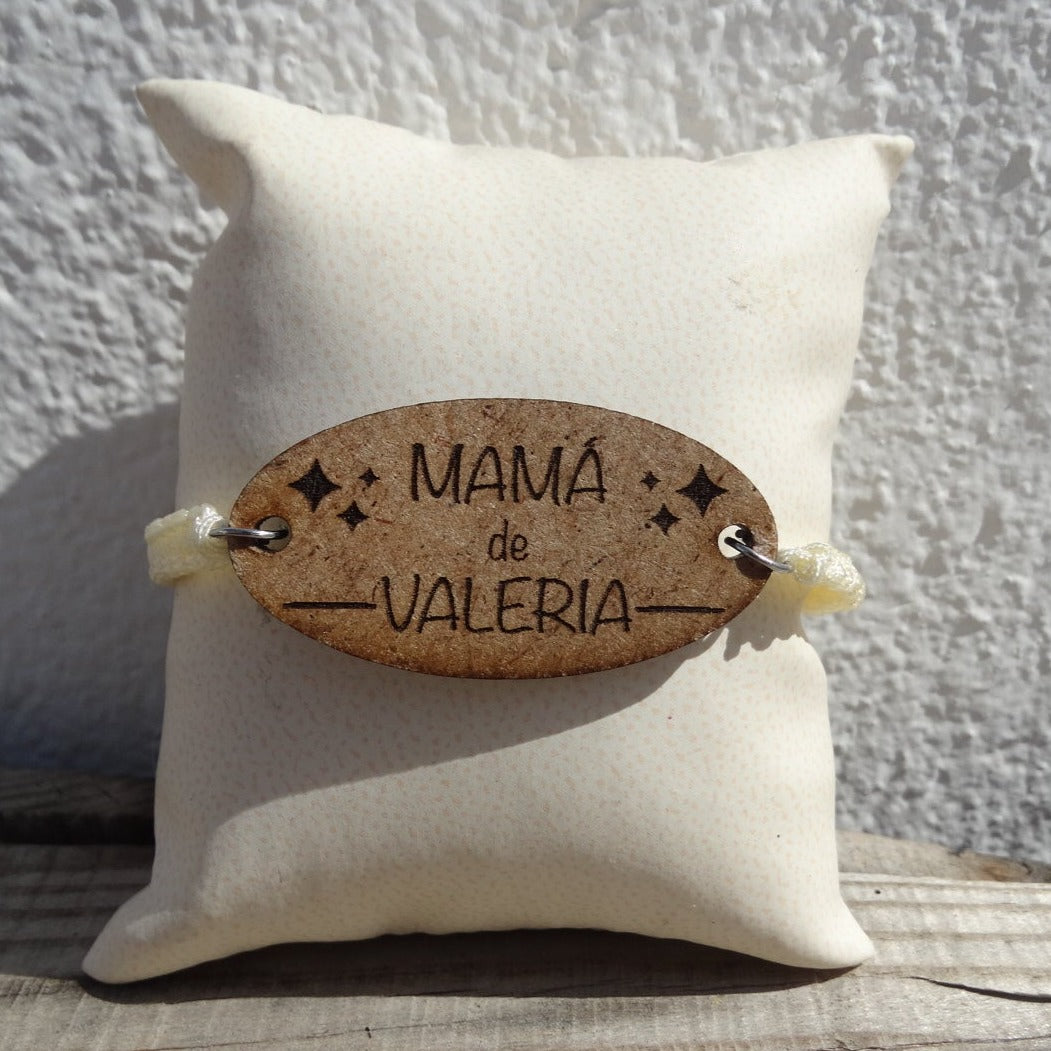 Pulsera Mamá madera