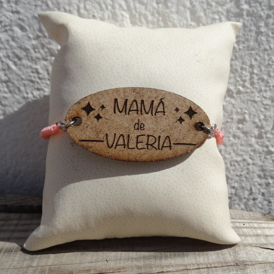 Pulsera Mamá madera