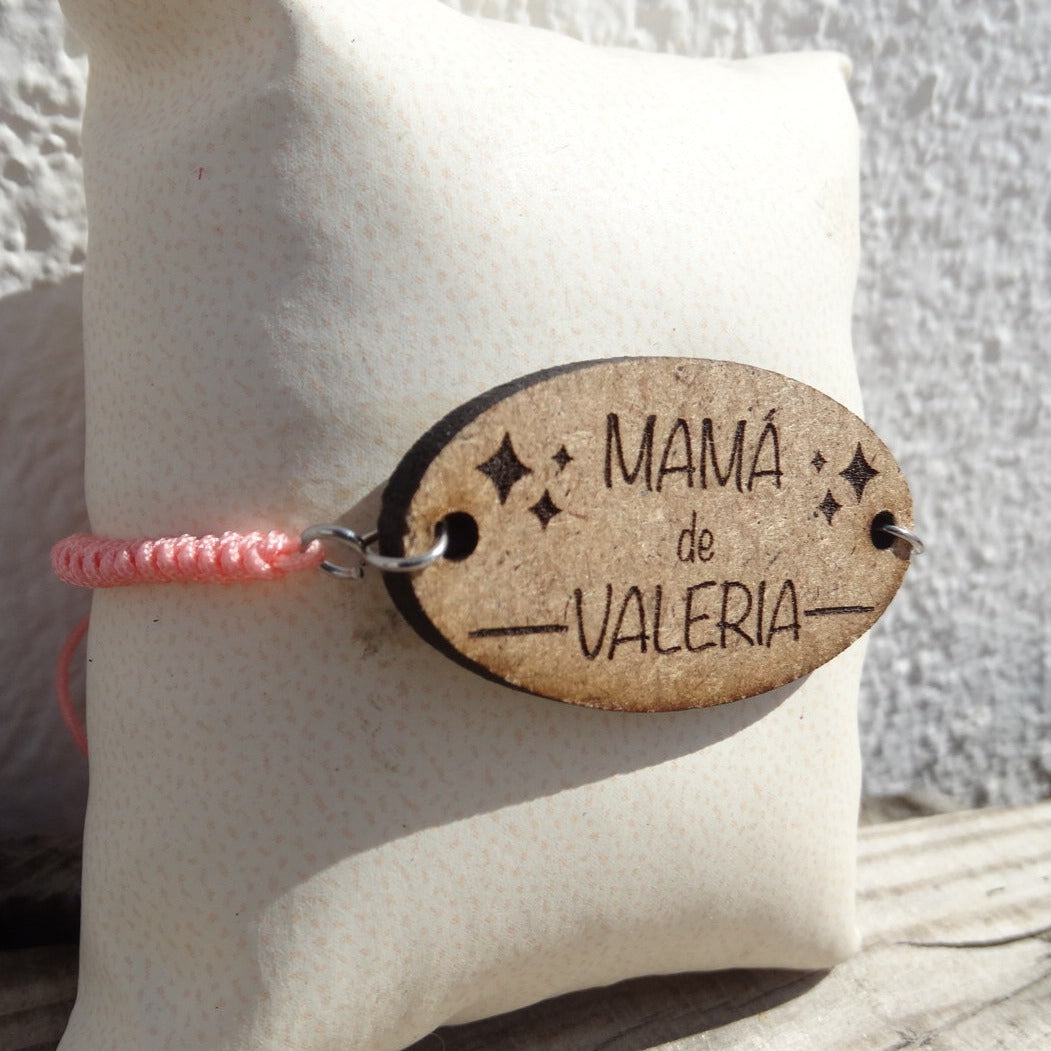 Pulsera Mamá madera