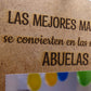 Placa de madera La mejor abuela - Día de la Madre