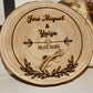 Porta anillos boda personalizado