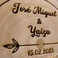 Porta anillos boda personalizado