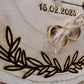 Porta anillos boda personalizado